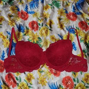 Red Lace Bra